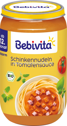 Bebivita Schinkennudeln in Tomatensauce, ab dem 12. Monat, 250g