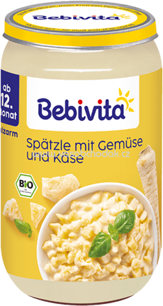 Bebivita Spätzle mit Gemüse und Käse, ab dem 12. Monat, 250g
