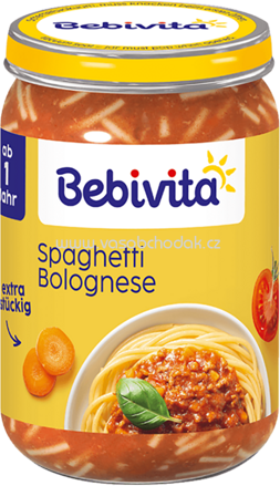 Bebivita Kinder Küche Spaghetti Bolognese, ab dem 12. Monat, 250g