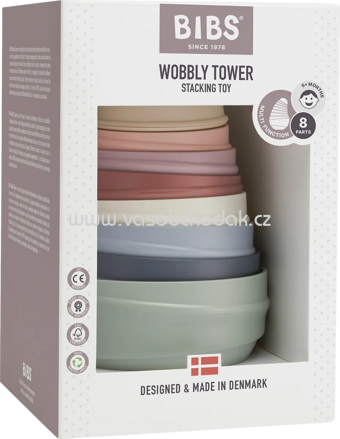BIBS Stapelturm Pastel Regenbogen, 1 St