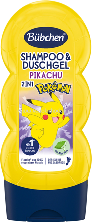 Bübchen Kinder Shampoo & Duschgel 2in1 Pokémon Pikachu, 230 ml