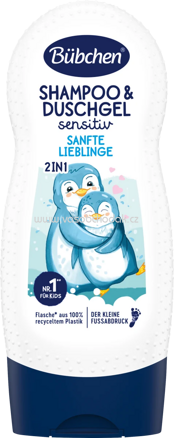 Bübchen Kinder Shampoo & Duschgel 2in1 Sanfte Lieblinge sensitiv, 230 ml