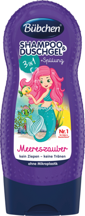 Bübchen Shampoo & Shower & Spülung 3in1 Meereszauber, 230 ml