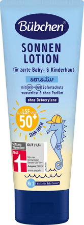 Bübchen Sonnenmilch Kids sensitiv LSF 50+, parfümfrei, 100 ml