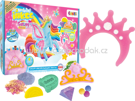 CRAZE Geschenkset Kinder Badezusatz Galupy Unicorn Badespaß 6tlg, 1 St