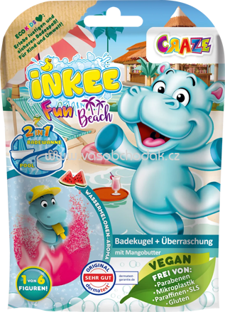 CRAZE Kinder Badezusatz Badebombe Fun Beach, 1 St
