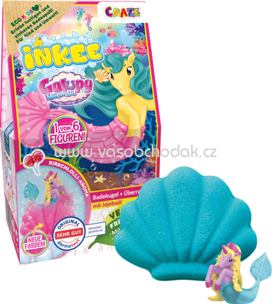 CRAZE Kinder Badezusatz Badebombe Galupy Mermaid, 1 St