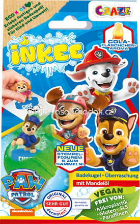 CRAZE Kinder Badezusatz Badebombe Paw Patrol, 80 g
