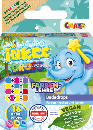 CRAZE Kinder Badezusatz Badedrops für Zauberstab, 16 St