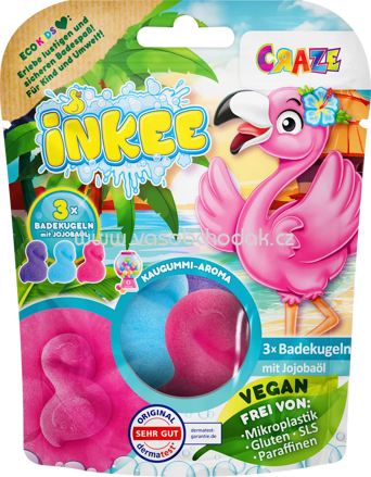 CRAZE Kinder Badezusatz Flamingo, 3 St