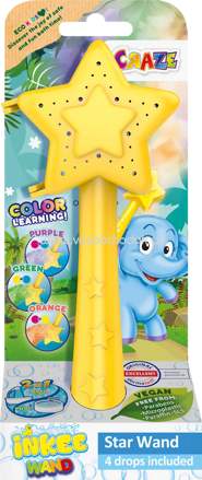 CRAZE Kinder Badezusatz Zauberstab + Badedrops, 1 St