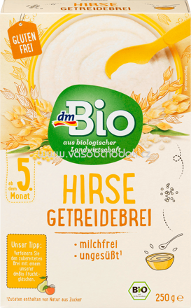 dmBio Hirse Getreidebrei, nach dem 5. Monat, 250g