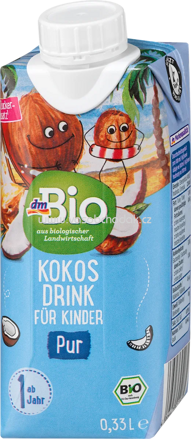 dmBio Kokosdrink für Kinder Pur, ab 12. Monat, 330 ml