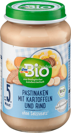 dmBio Pastinaken mit Kartoffeln und Rind, nach dem 5. Monat, 190g