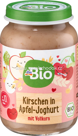 dmBio Frucht & Joghurt Kirsche, Apfel, Vollkorn, ab dem 10. Monat, LE, 190g