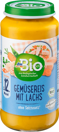 dmBio Gemüsereis mit Lachs, ab dem 12. Monat, 250g