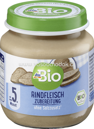 dmBio Rindfleisch Zubereitung, nach dem 5. Monat, 125g