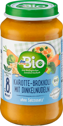 dmBio Karotte-Brokkoli mit Dinkelnudeln, ab dem 8. Monat, 220g