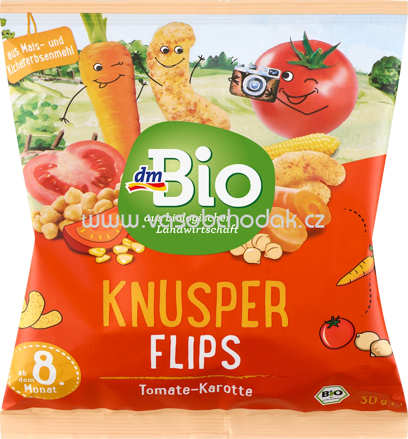 dmBio Knusper Flips Tomate-Karotte, ab 8. Monaten, 30g