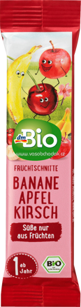 dmBio Fruchtriegel Banane Apfel Kirsch, ab 1 Jahr, 25g