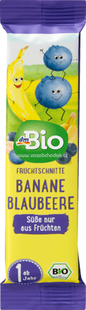 dmBio Fruchtriegel Banane-Blaubeere, ab 1 Jahr, 25g