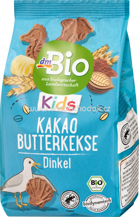 dmBio Kinder Kakao Butterkekse mit Dindel, ab 3 Jahren, 125g
