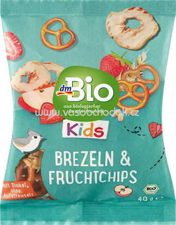 dmBio Kids Brezeln & Fruchtchips, ab 3 Jahren, 40g