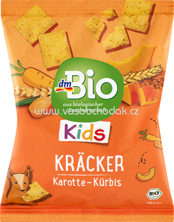 dmBio Kräcker Karotte-Kürbis, ab 3 Jahren, 110g