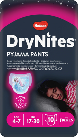DryNites Pyjama Pants Mädchen 4-7 Jahre, 10 St