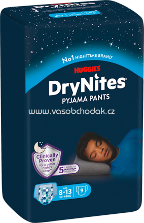 DryNites Pyjama Pants Jungen 8-13 Jahre, 9 St