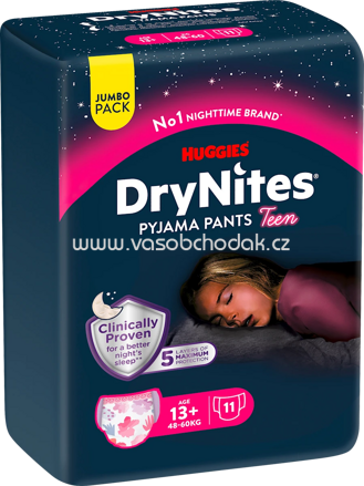 DryNites Pyjama Pants Mädchen 13+ Jahre, 11 St