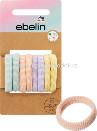 ebelin Haargummis klein weich bunt, 8 St