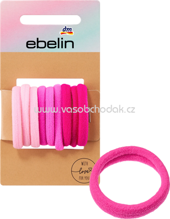 ebelin Haargummis Rosa-Mix, 9 St