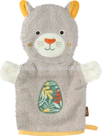 Fehn Waschhandschuh Panther, braun, 1 St