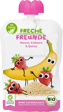 Freche Freunde Quetschbeutel Banane, Erdbeere & Quinoa, ab 6. Monat, 100g