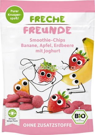 Freche Freunde Smoothie Chips Banane, Apfel, Erdbeere mit Joghurt, ab 3 Jahren, 16g