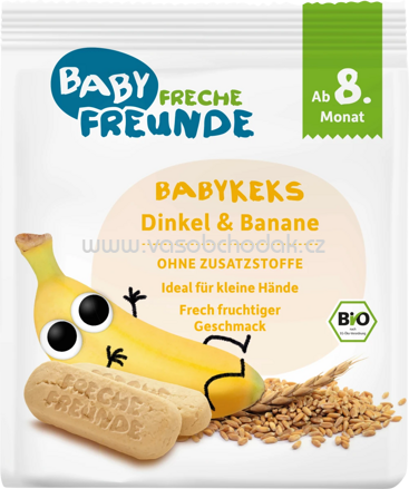 Freche Freunde Babykekse Dinkel & Banane, ab dem 8. Monat, 100g