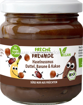 Freche Freunde Haselnussmus Datteln, Banane & Kakao, ab 3 Jahren, 180g