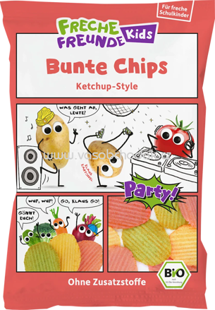 Freche Freunde Kindersnack Bunte Chips Ketchup Style, 50g