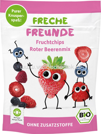 Freche Freunde Kindersnack Fruchtchips Roter Beerenmix, ab 3 Jahren, 10g