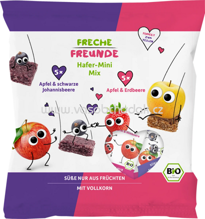 Freche Freunde Kindersnack Hafer-Mini Mix mit Apfel & Beere, ab 3 Jahren, 100g
