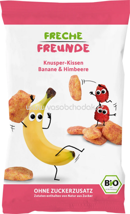 Freche Freunde Kindersnack Knusper-Kissen Banane & Himbeere, ab 1 Jahr, 30g