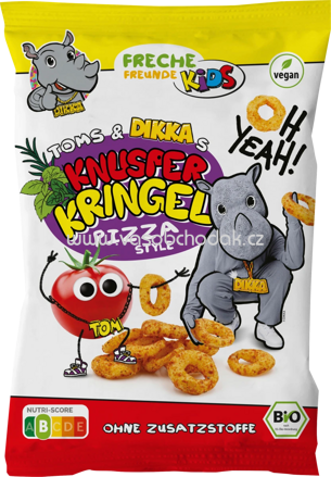 Freche Freunde Kindersnack Knusper Kringel Pizza Style, 70g