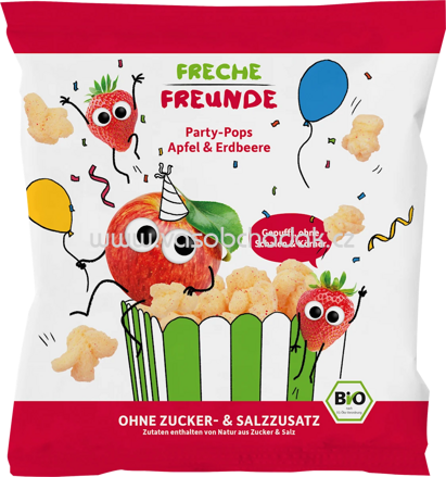 Freche Freunde Kindersnack Party Pops Apfel Erdbeere, ab 1 Jahr, 15g