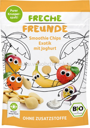 Freche Freunde Kindersnack Smoothie Chips Exotik mit Joghurt, ab 3 Jahren, 16g