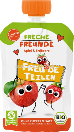 Freche Freunde Quetschie Apfel & Erdbeere, ab dem 6. Monat, 100g
