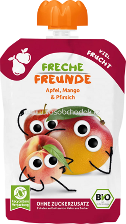 Freche Freunde Quetschie Apfel, Mango & Pfirsich, ab 1 Jahr, 100g