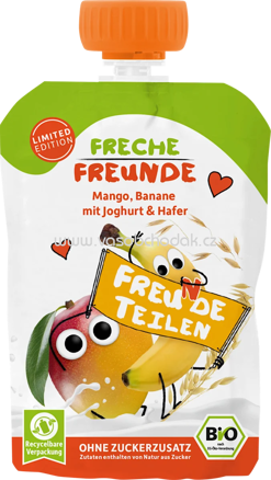 Freche Freunde Quetschie Mango, Banane mit Joghurt & Hafer, ab 1 Jahr, 100g
