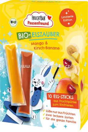 FruchtBar Bio Eiszauber Mango & Kirsch-Banane, ab 3 Jahren, 10x30g, 300g