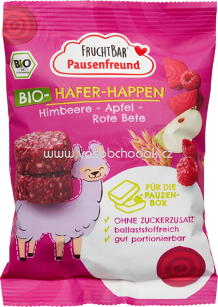 FruchtBar Bio Hafer Happen Himbeere, Apfel, Rote Bete, ab 3 Jahren, 80g